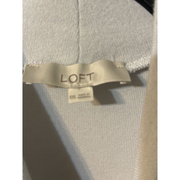 LOFT Women's Cream Long Sleeve Turtleneck Top - Size XXL - Picture 3 of 3